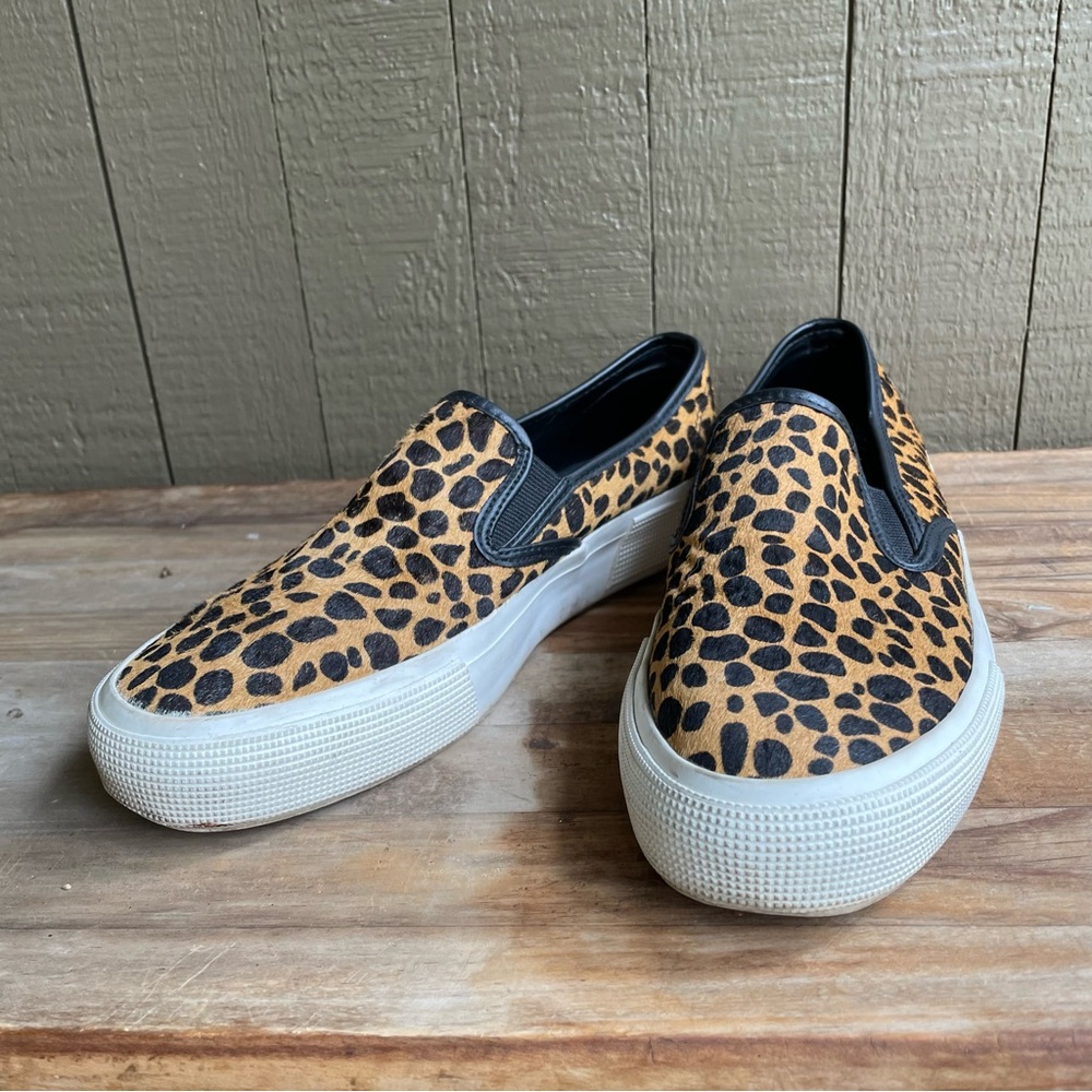 Leopard Print Slip Ons